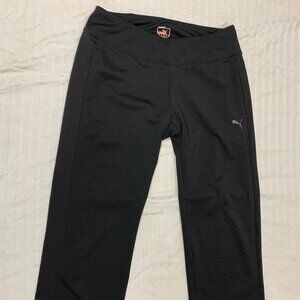 🦚🦚🦚 PUMA WOMENS ATHLETIC PULL ON YOGA CAPRIS PANTS SIZE M 🦚🦚🦚